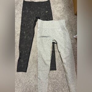 Gymshark Vital seamless and Seamless reflective legging
